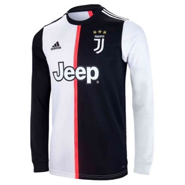 Camiseta Juventus 1ª Kit ML 2019 2020 Blanco Negro